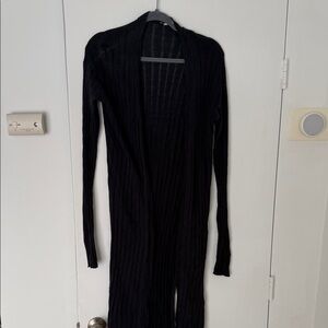 Free People Midnight Ribbed Cardigan